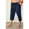 Pánske pyžamové kapri nohavice Adam (Varianta tmavě modrá; S)