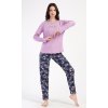 Dámske pyžamo dlhé Violetta (Varianta fialová; 4XL)