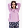 Dámske pyžamo dlhé Violetta (Varianta fialová; 4XL)
