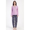 Dámske pyžamo dlhé Violetta (Varianta fialová; 4XL)