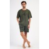 Pánske pyžamo šortky David (Varianta khaki; M)