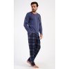 Pánske pyžamo dlhé Peter (Varianta tmavě šedá; M)