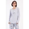 Dámske pyžamo dlhé Polar bear (Varianta šedá; XL)