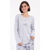 Dámske pyžamo dlhé Polar bear (Varianta šedá; XL)
