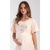 Dámska nočná košeľa materská Maruška (Varianta světle lososová; S)