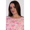 Dámska nočná košeľa s dlhým rukávom Estela (Varianta lososová; 3XL)