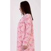 Dámska nočná košeľa s dlhým rukávom Estela (Varianta lososová; 3XL)