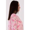 Dámska nočná košeľa s dlhým rukávom Estela (Varianta lososová; 3XL)