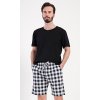 Pánske pyžamové šortky Alfréd (Varianta tmavě modrá; 1XL)