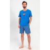 Pánske pyžamo šortky Bad crab (Varianta modrá; M)