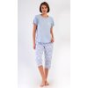 Dámske pyžamo kapri Nature (Varianta světle modrá; 4XL)
