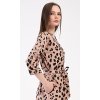 Dámsky župan krátky Leopard (Varianta hnědá; M)