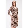 Dámsky župan krátky Leopard (Varianta hnědá; M)