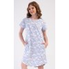 Dámske domáce šaty s krátkym rukávom Nature (Varianta světle modrá; M)