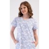 Dámske domáce šaty s krátkym rukávom Nature (Varianta světle modrá; M)
