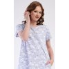 Dámske domáce šaty s krátkym rukávom Nature (Varianta světle modrá; M)