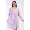 Dámska nočná košeľa s dlhým rukávom Julie (Varianta meruňková; 1XL)