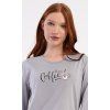 Dámske pyžamo dlhé Coffee (Varianta sivá; S)