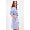Dámsky župan krátky Lenka (Varianta modrošedá; XXL)
