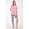 Dámske pyžamo kapri Ovečka (Varianta lososová; S)