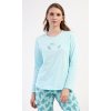 Dámske pyžamo dlhé Denisa (Varianta mentolová; XL)