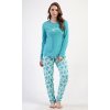 Dámske pyžamo dlhé Denisa (Varianta mentolová; XL)
