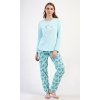 Dámske pyžamo dlhé Denisa (Varianta mentolová; XL)