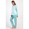 Dámske pyžamo dlhé Denisa (Varianta mentolová; XL)