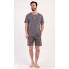 Pánske pyžamo šortky City (Varianta tmavě šedá; M)
