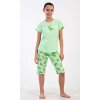 Detské pyžamo kapri Ella (Varianta světle zelená; 7 - 8)