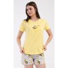 Dámske pyžamo šortky Včielka (Varianta žlutá; XL)