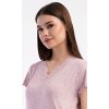 Dámska nočná košeľa s krátkym rukávom Iris (Varianta starorůžová; 2XL)
