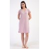 Dámska nočná košeľa s krátkym rukávom Iris (Varianta starorůžová; 2XL)