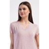 Dámska nočná košeľa s krátkym rukávom Iris (Varianta starorůžová; 2XL)