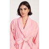 Dámsky dlhý župan so šálovým golierom Karolína (Varianta lososová; XL)
