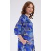 Dámske domáce šaty s trojštvrťovým rukávom Eliza (Varianta modrá; 1XL)