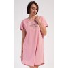 Dámske domáce šaty s krátkym rukávom Vanda (Varianta tmavě tyrkysová; 1XL)