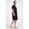Pánska nočná košeľa s krátkym rukávom Legend (Varianta černá; L)