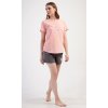 Dámske pyžamo šortky Motýliky (Varianta lososová; S)