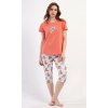 Dámske pyžamo kapri Koala (Varianta oranžová; S)