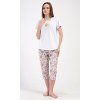 Dámske pyžamo kapri Moře (Varianta světle šedá; S)