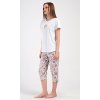 Dámske pyžamo kapri Moře (Varianta světle šedá; S)