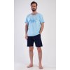 Pánske pyžamo šortky Bruno (Varianta světle modrá; XL)