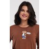 Dámske pyžamo dlhé Bear (Varianta hnědá; XL)