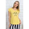 Dámske pyžamo kapri Hello world (Varianta žlutá; S)