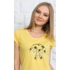 Dámske pyžamo kapri Hello world (Varianta žlutá; S)