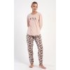 Dámske pyžamo dlhé Isabela (Varianta světle lososová; S)
