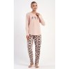 Dámske pyžamo dlhé Isabela (Varianta světle lososová; S)