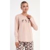 Dámske pyžamo dlhé Isabela (Varianta světle lososová; S)