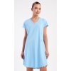 Dámska nočná košeľa s krátkym rukávom Sandra (Varianta světle modrá; S)